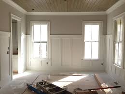 Pine Tongue And Groove Ceiling With 5 Tall Wainscoting I Did In Atlanta Dining Room Wainscoting White Wainscoting Wainscoting Bedroom