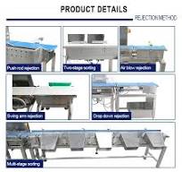 Automatic Conveyor Belt Food Scale Check Weigher With Rejector System  Combined Convey Belt Checkweigher for Food