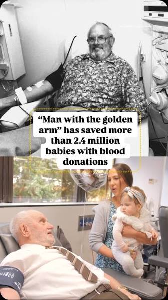 He was known as the Man with the Golden Arm. James Harrison has donated  plasma more than 11 hundred times. And saved the lives of more than 2.4  million babies. Here’s how he did it., #australia ...