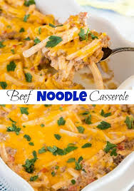 Did you mean ream egg noodles? Beef Noodle Casserole Dinners Dishes And Desserts