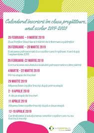 Calendar Inscriere In Clasa Pregatitoare 2019 2020 Suntparinte Ro