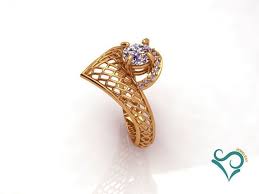 Diamond Gold Ring 3d Printable Jewel Stone Ring 3d Print Model Gold Bangles Design Gold Rings Gold Diamond Rings