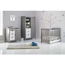 Which bedroom furniture epitomizes modern design? Obaby Stamford Mix N Match 3 Piece Room Set Taupe Grey With White Cots Cot Beds Furniture From Pramcentre Uk