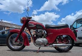 Image result for Red 1961 Motorcycle