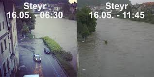 In münchen und umgebung steigt der pegel der isar an. Uwz At On Twitter Vergleich Steyr Uwz Hochwasser Warnung Http T Co T6nn1bobhz