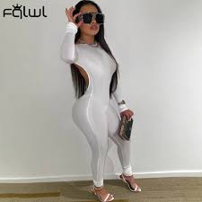 Do you know what a romper is? Fqlwl Sexy Club Long Sleeve Bodycon Stacked Jumpsuit Women One Piece Outfit Black White Backless Rompers Womens Jumpsuit Female Fqlwl Sexy Club Long Sleeve Bodycon Stacked Jumpsu By Www Irockbags Com