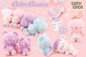 Buy Authentic Amuse Cotton Candies Sleepy Animals Small Plush At Tofu Cute Sleepy Animals Cute Plush Kawaii Plushies