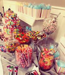 Rainbow Candy Table We Made For A Sweet 16 Party Sweet 16 Candy Bar Birthday Candy Table Sweet 16 Candy