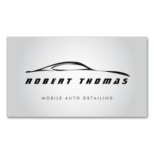 Gray Auto Detailing Auto Repair Business Card Zazzle Com In 2020 Car Detailing Logo Templates Car Silhouette