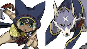 The game comes to nintendo switch next year. New Monster Hunter Rise Concept Art Highlight Upcoming Amiibo Palico And Palamute Nintendo Wire