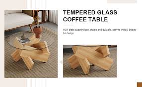Circular Glass Coffee Table 33 4 Inch