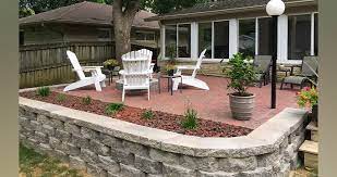 A paver patio can be an extension of your living space. Retaining Wall Paver Patio Project By David At Menards