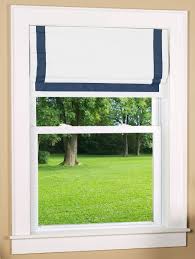 Exclusive home curtains acadia denim blue cordless total blackout roman shade 23 in. Bordered Blackout Cordless Roman Shade Blackout Roman Shades Cordless Roman Shades Roman Shades