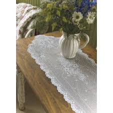 Astoria Grand Floral Oval Table Runner Wayfair Lace Table Runners Table Runner Size Oval Table