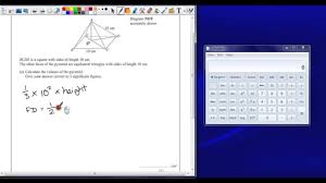 Pgsmaths Edexcel Gcse Maths November 2012 Paper 2h Calc Question 23a Youtube