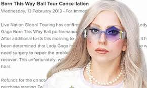 Exclusive unseen footage from lady gaga's 'born this way' video by nick knight. Lady Gaga Cancels Her Born This Way Ball Tour As She Reveals She Is To Undergo Emergency Surgery On Her Hip Daily Mail Online