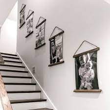 Creative Way To Hang Family Pictures Decorating Stairway Walls Staircase Wall Decor Stair Wall Decor
