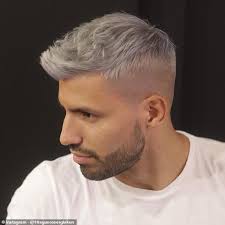 Sergio aguero will miss manchester city's vital premier league clash with liverpool this weekend, pep guardiola has confirmed. Sergio Aguero Shows Off His New Grey Hair Colour On Instagram Daily Mail Online