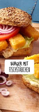 Fischstabchen Burger Rezept Rezept Rezepte Fischstabchen Fisch Brotchen