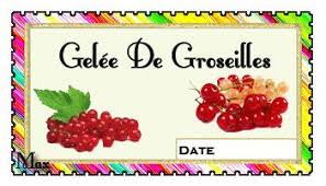 Etiquettes Confitures 5 Etiquette Confiture Gelee Groseille Confiture Groseille