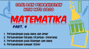 Check spelling or type a new query. Soal Dan Pembahasan Ksm Matematika Mts 2020 Part 4 Youtube
