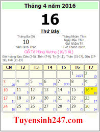 Nên không liền kề với các ngày nghỉ cuối tuần do đó không. Giá»— Tá»• Hung VÆ°Æ¡ng NÄƒm 2016 Vao Ngay Máº¥y