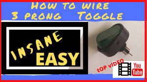 That fourth prong is a ground wire and is there for better electrical safety. How To Wire A Toggle Switch With 3 Prongs On Off Insane Easy Youtube