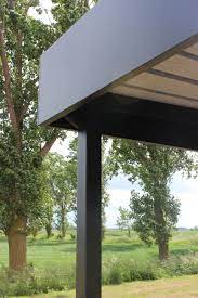 Bandeau Finition Tole Pleine Et Lisse Pour Ce Carport Horizon Toiture En Bac Acier Galv Abris De Jardin Design Amenagement Entree Maison Entree Maison Moderne
