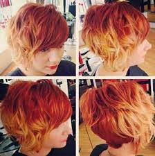 Image From Http Www Short Hairstyles Co Wp Content Uploads 2016 04 Blonde Red Colored Short Hair Jp Short Ombre Hair Short Hair Color Blonde Ombre Short Hair