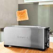 Taurus Mytoast Legend Tostador De Una Ranura Ancha De 45 Mm 1050 W Acero Inoxidable Gris Amazon Es Hogar