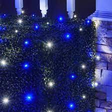 5mm Blue Cool White Led Net Lights Green Wire Christmas Lights Etc Christmas Net Lights White Christmas Lights Christmas Lights