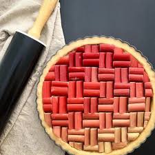 Reticulated Rows Of Rhubarb Gateaux Et Desserts Idee Recette Recette