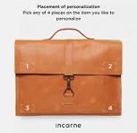 Op maat gemaakte leren tas koffer zwarte laptoptas ...