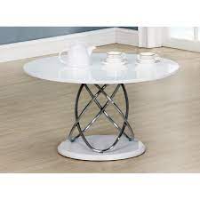 Check out our round coffee table selection for the very best in unique or custom, handmade pieces from our coffee & end tables shops. Eclipse White Gloss Lamp Table With Chrome Spiral Frame