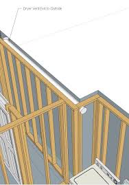 The hardest part of installing a tumble dryer vent is the process of cutting the hole in the side of the house. Is It Okay To Put Dryer Vent Behind Drywall When Finishing Basement Home Improvement Stack Exchange