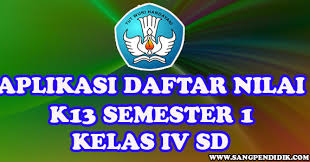 Format daftar nilai kelas 2 sd k13 ini dapat digunakan oleh bapak/ibu guru untuk mengolah nilai ulangan harian (uh), nilai tugas, nilai penilaian tengah semester (pts), dan. Aplikasi Daftar Nilai K13 Semester 1 Kelas Iv Sd Sang Pendidik
