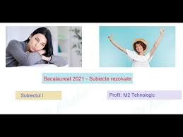 Subiecte bac matematica m2 2021. Subiecte Rezolvate Bacalaureat La Matematica 2021 Profil M2 Tehnologic Youtube