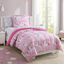 Paw patrol on deck twin size comforter, reversible. Kids Pink Rainbow Unicorn 5 Piece Bedding Set Girls Comforter Sheets Twin New Ebay