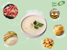 Kết hợp thực phẩm nấu cháo cho bé: Cháo thịt cừu - Tiệm cháo An