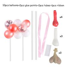 Choose from 590+ balloon ribbon graphic resources and download in the form of png, eps, ai or psd. Cake Topper Home Wedding Party Cake Balloon Ribbon Straws Decoration Pastry Decor Rose Golden Glitter Balloon Walmart Com Walmart Com