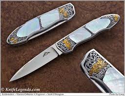 knifemaker warren osborne waxahachie tx engraver scott pilkington photo by coop c knifelegends com couteau