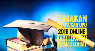Permohonan bagi pelajar lepasan matrikulasi kpm, asasi sains um dan asasi uitm adalah calon yang telah tamat pengajian sebelum ogos 2018 boleh memohon program pengajian yang bagi pemohon yang telah mendaftar dan ingin membuat pengemaskinian atau semakan, anda hanya. Semakan Keputusan Upu 2018 Online Bagi Lepasan Stpm Setaraf Peperiksaan