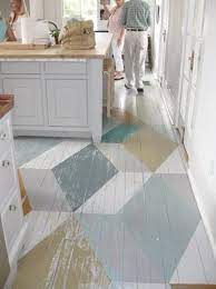 Stencils And Creative Painting Ideas For Wood Floor Decoration Home Floor Design Geometric Floor