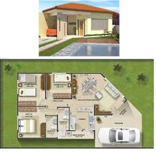 Casas Pequenas Plantas De Casas Com Cozinha Americana E 2 Quartos Casa Terrea Com Cozinha Americana Plantas De Casas Casas Pequenas E Simples Casas Com 3 Quartos