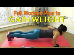 Lift weights, exercise with kettlebells and medicine balls, or use tubes. Workout Plan To Gain Weight For Women Youtube