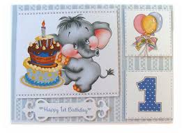 Birthday Cards For 7 Year Old Boy Birthday Card One Year Old Boy Baby Elephant 1st Birthday Blue Elephant Birthday Card First Birthday Gift Blue Elephant Digital Print Kids Birthday Cards Birthday Cards Old Birthday Cards