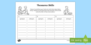 Check spelling or type a new query. Thesaurus Skills Worksheet Worksheet Thesaurus Skills Worksheet