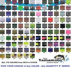 Gary Yamamoto Senko 5 Inch Stick Bait Soft Plastic Worm 116 Colors Any 9 10 Pack