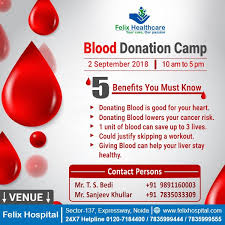 towards blood donation camps in the neighborhoods tejinder