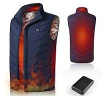 UKAP Womens Mens Heated Vest with Battery Pack,Unisex Women Electric USB  Charging Heating Jacket Coat Winter Warm Waistcoat with Pocket Thermal ...